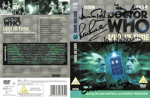 Doctor Who: LOST IN TIME DVD Cover Signed by the Cast Cover