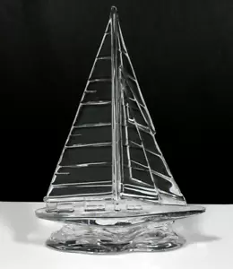 Waterford Sailboat Crystal Glass Sculpture 9" - Picture 1 of 6