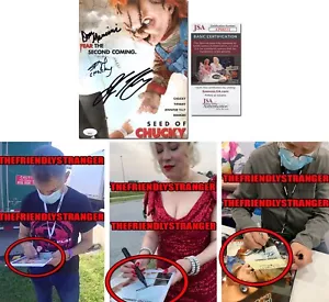 JENNIFER TILLY, BRAD DOURIF, DON MANCINI signed "SEED OF CHUCKY" 8X10 Photo JSA - Picture 1 of 7