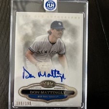 DON MATTINGLY 2013 TOPPS TIER ONE AUTOGRAPH AUTO! #189/199! YANKEES!!