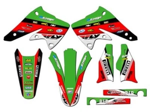 2004-2005 KX 250F RICOCHET Green Senge Graphics Kit Compatible with Kawasaki - Picture 1 of 4