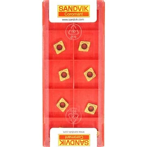 10 insertos de giro de carburo recubiertos de torno CNC SANDVIK CMT 060208-WF - grado 1025 - Imagen 1 de 10