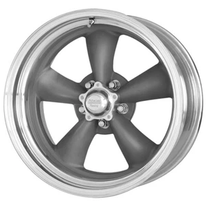 17x7 +0 F| 17x8 -11 R,American Racing VN215 5x5.0 Gray W/ Mach Wheels (Set of 4) - Picture 1 of 3