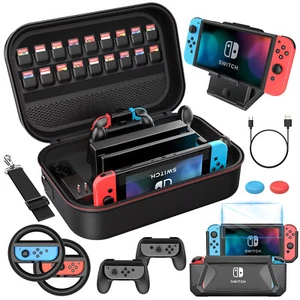 12 in 1 Switch Peripheral Accessory Set-Compatible with Nintendo Switch Suitcase - Picture 1 of 7