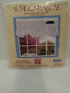 American Crafts White Lace Window Valance 16x60 #2540 New  - Picture 1 of 4