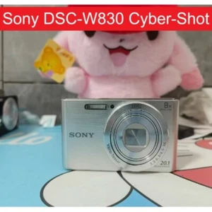 Sony Cyber-Shot DSC-W830 20.1MP 8x zoom Digital Camera Silver - Picture 1 of 6