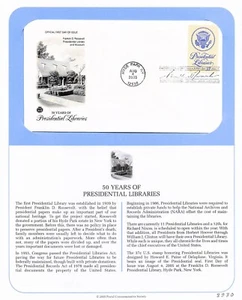 First Day Cover, Postal Commemorative Society 2005, Presidential Libraries, 3930 - Picture 1 of 2