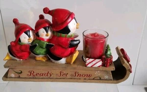 Yankee Candle Penguins On A Sledge Votivkerzenhalter - Bild 1 von 9