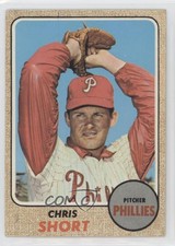 1969 Milton Bradley Win-A-Card Game 1968 Topps Baseball Chris Short #139