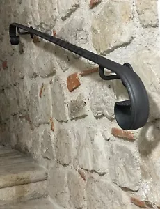 Corrimano in ferro battuto modello Romano da 50 cm a 400 cm per interni/esterni - Imagen 1 de 8
