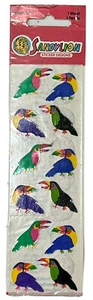 Vintage Sandylion Stickers Toucans Birds NOS - Picture 1 of 2