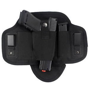 Concealed Carry IWB Pancake Gun Holster Ambidextrous Belt Holster with Mag Pouch - Picture 1 of 12