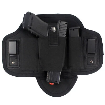 Concealed Carry IWB Pancake Gun Holster Ambidextrous Belt Holster with Mag Pouch - Image 1 of 4