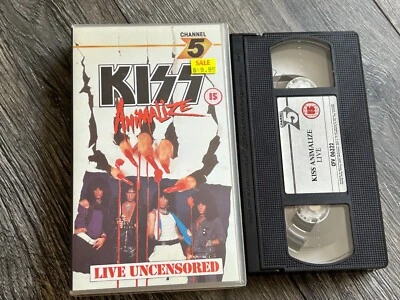 KISS VHS Video Tape ANIMALIZE Live Uncensored Concert UK Vintage Kiss Eric Carr - Image 1 of 4
