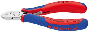 Knipex 77 22 115 Elektronik Diagonal Seitenschneider Unterputz Kabelbinder 115 mm 27723 - Bild 1 von 1