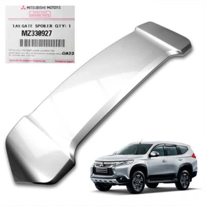 Fits Mitsubishi Pajero Montero Sport 16 19 Genuine Rear Spoiler Sterling Silver - Foto 1 di 7