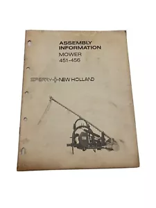 Sperry New Holland Operator's Manual Mowers 451-456 (reprinted) - Picture 1 of 12