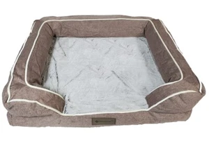 Member Mark Sofa Pet Bed in Brown 34.5in X 26.5in X 9in - Picture 1 of 3