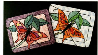 Butterfly Spring Wall Quilt Pattern Not So Pale Swallowtail Stained Glass Style - Image 1 of 3