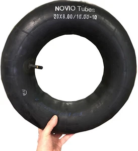 Schlauch 20x8.00/10.00-10, Gummiventil für Rasenmäher Aufsitzmäher TOP QUALITÄT - Bild 1 von 1
