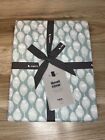 West Elm Organic Percale Stamped Dot Duvet Cover - Twin - Light Pool