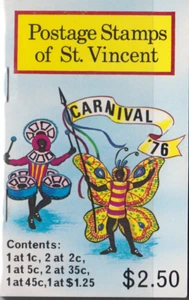 St. Vincent 1975 Carnival Booklet SGSB3,NH MINT. - Picture 1 of 2