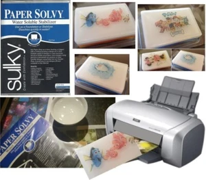 Water Soluble Dissolving Image Paper Printable, Soap, Inkjet / Laser - Foto 1 di 12