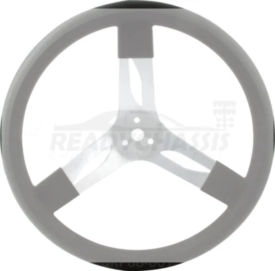 Quickcar 15in Steering Wheel Alum Black 68-001 - Image 1 of 2