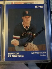 Donald Florence Autographed Minor-League Baseball Card New Britain Red Sox