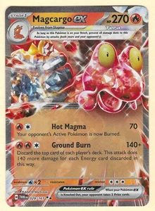 Pokémon Magcargo ex 029/167 TWM Twilight Masquerade - Picture 1 of 2
