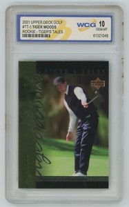 2001 Upper Deck Tiger Woods WCG GEM-MT 10 Rookie . Tiger's Tales #TT-1