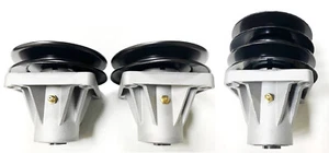 3 Spindle Assemblies & Pulleys, 2 Replace MTD 918-0116C, 1 Replaces 918-0117B - Picture 1 of 8