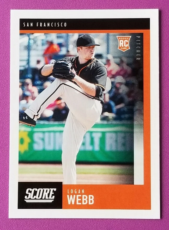 2020 Chronicles Score Logan Webb San Francisco Giants Rookie Card  - Image 1 of 2