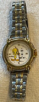 Reloj analógico de cuarzo para mujer Armitron 2200/52 Tweety Bird talla Batería Nueva 5 1/2" Foto 1 de 2
