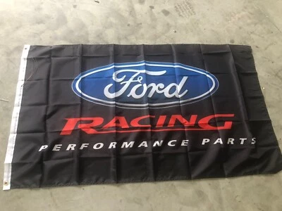 Ford Racing Performance Flag 3 FT X 5 FT Car Show Store Garage Wall Sign - Image 1 of 2