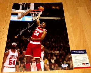 Hakeem Olajuwon Hoston Rockets Signed Autographed 11x14 Photo PSA A - Picture 1 of 1
