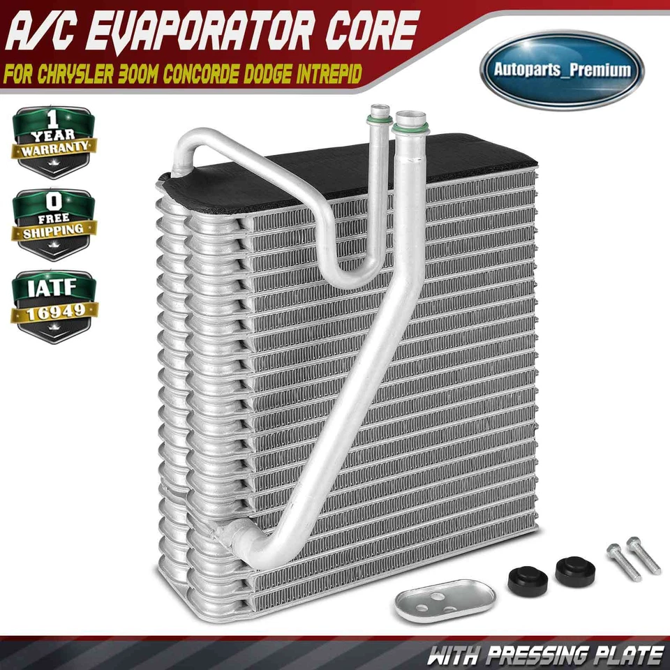 1x Núcleo evaporador de aire acondicionado delantero para Chrysler 300M Concorde Dodge aleta de placa intrepid Foto 1 de 4