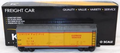 K-Line K761-2114 Union Pacific Express Boxcar 2114 O scale 1/48 Boxed 2000 UP - Image 1 of 4