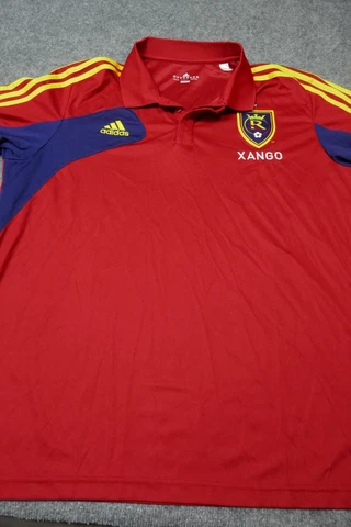 XANGO Jersey Shirt Mens Extra Large Red Blue Adidas Soccer MLS Lightweight Men Cover