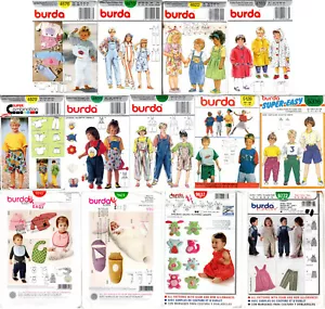 CHOICE: BURDA SEWING PATTERNS for Infant Toddler Child CLOTHES Shirt Pants Short - Picture 1 of 57