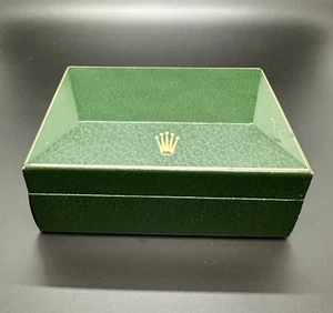 CAJA ROLEX ORIGINAL VINTAGE DE LOS AÑOS 60 ATAÚD PIRAMIDAL REF. 10 00 1 RARO - Imagen 1 de 11