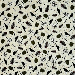 SPOOKY HOLLOW Halloween Stoff JoAnn's Baumwolle 44 x 58 cm - Bild 1 von 3