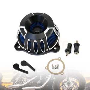 CNC Air Cleaner Intake Filters For Harley Touring Road King Electra Street Glide - Picture 1 of 12
