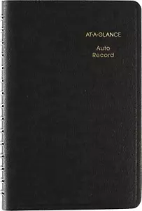 Auto Mileage Log Record Book 3.75 x 6.12 Inches Black AAG8013505 - Picture 1 of 10