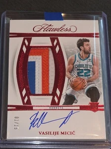 2023-2024 Flawless Vasilije Micic Ruby RPA 01/15 Ebay 1/1! Hornets Rookie - Picture 1 of 2