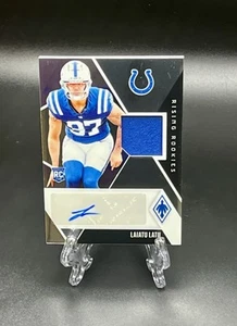 2024 Panini Phoenix Laiatu Latu Rising Rookies RPA SP /99 Indianapolis Colts - Picture 1 of 2