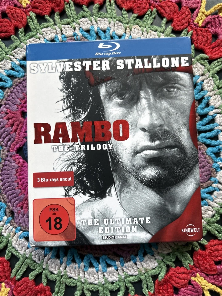 BluRay 3 Filme Set: Rambo 1 2 3 I II III The Trilogy Ultimate Edition Uncut - Bild 1 von 1