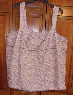 Cami sin mangas Tommy Hilfiger 100 % seda malva imperio vintage - talla 24 nuevo con etiquetas Foto 1 de 4