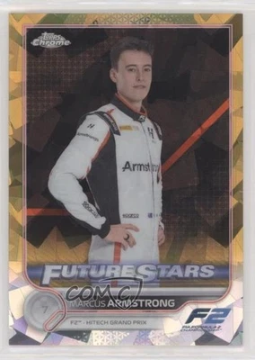 2022 Topps Chrome Sapphire Edition Formula 1 Gold Refractor /50 Marcus Armstrong - Image 1 of 2