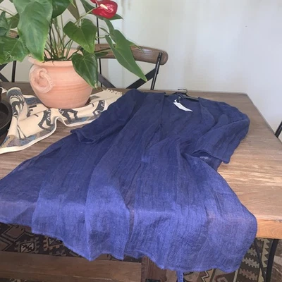 NWT Eileen Fisher Bluette  Organic Linen Gauze Jacket Size XS MSRP$218 - Image 1 of 4